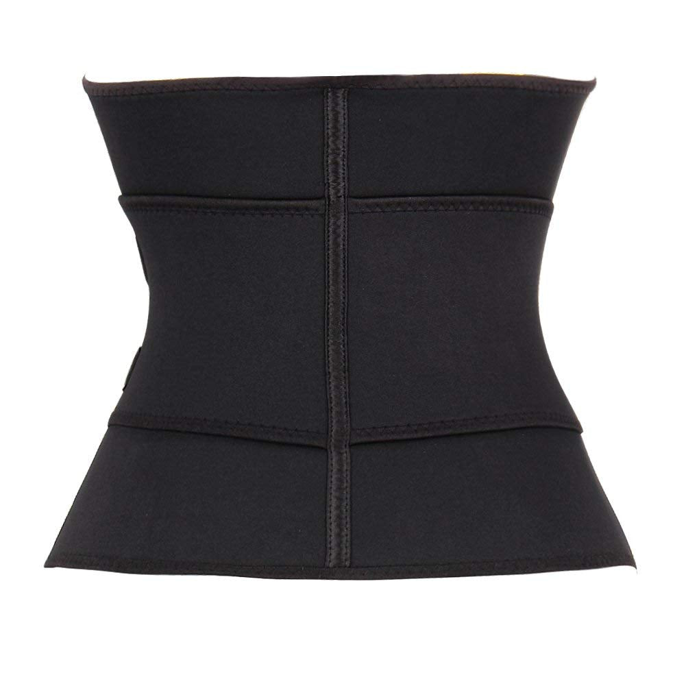 TWINS FLAME TWINS FLAME Women's Waist Trainer Sauna Belt Hourglass Shaper Neoprene Sweat Corset for Weight Loss