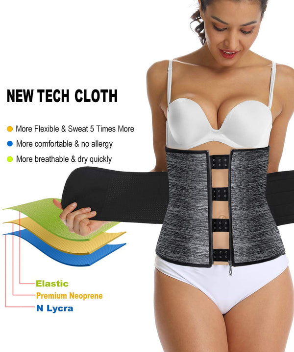 HOPLYNN Neoprene Sweat Waist Trainer Corset Trimmer