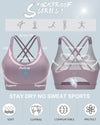 RUNNING GIRL Strappy Sports Bra for Women,