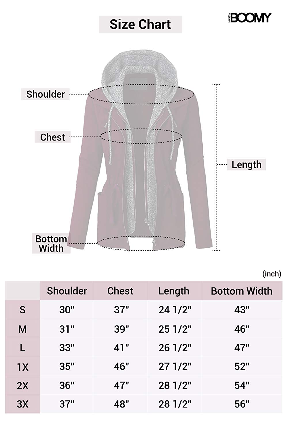 FASHION BOOMY Women's Zip Up Safari jacket