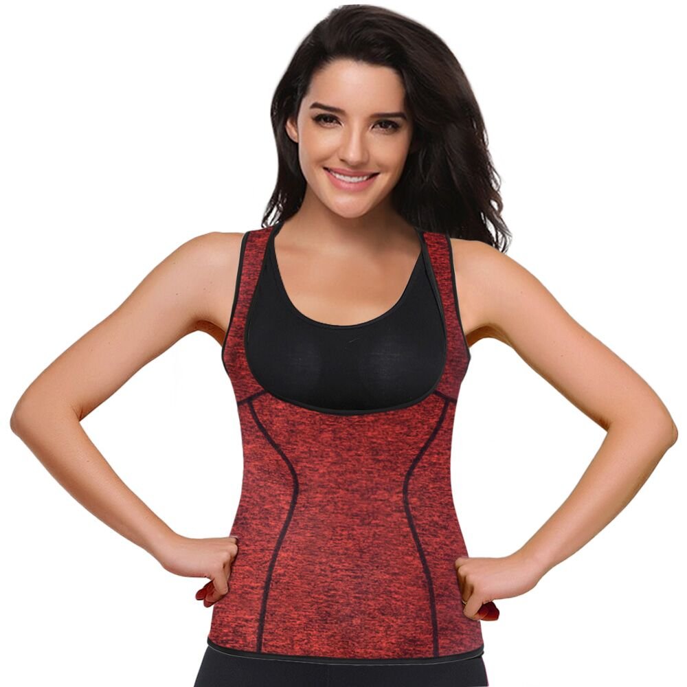 Women Waist Trainer Neoprene Sauna Suit for Weight Loss, Running Yoga Workout Tank Top Sweat Vest