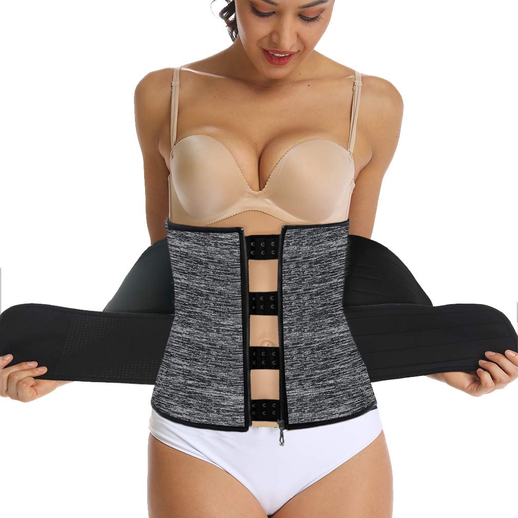 HOPLYNN Neoprene Sweat Waist Trainer Corset Trimmer Belt for Women