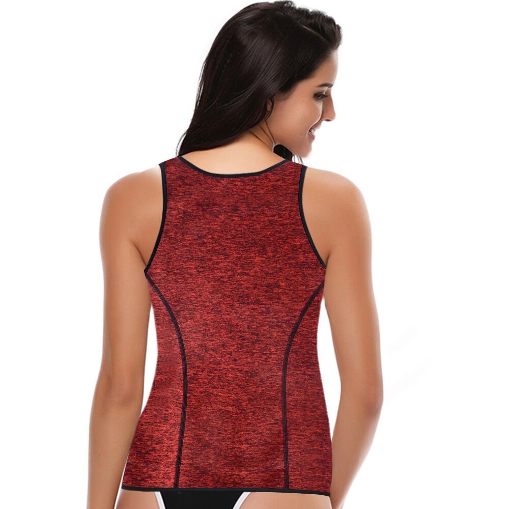 Women Waist Trainer Neoprene Sauna Suit for Weight Loss, Running Yoga Workout Tank Top Sweat Vest