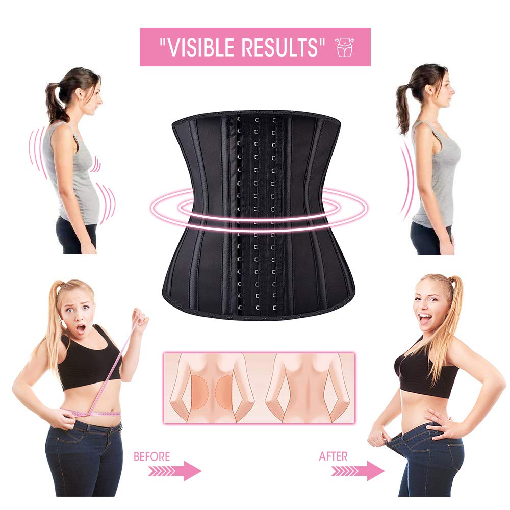 Women Waist Trainer Cincher Breathable Latex Corset Hourglass Waist Slimmer