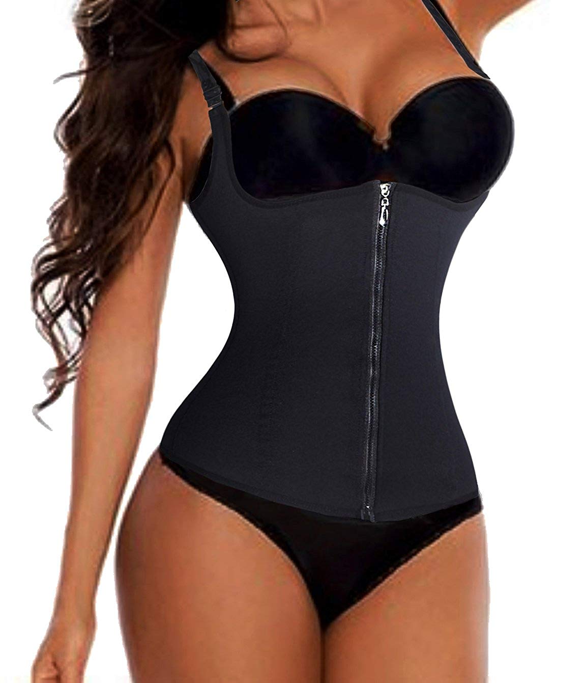 Nebility Women Waist Trainer Corset Zipper