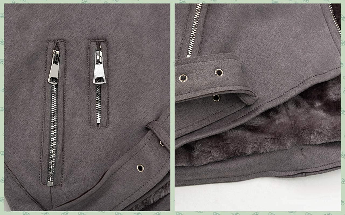 Bellivera Women's Faux Suede Jacket,