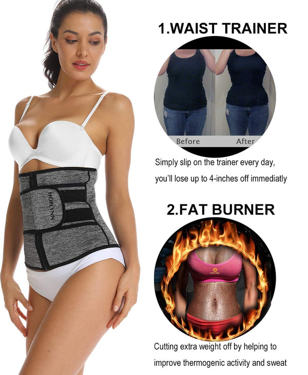 HOPLYNN Neoprene Sweat Waist Trainer Corset Trimmer