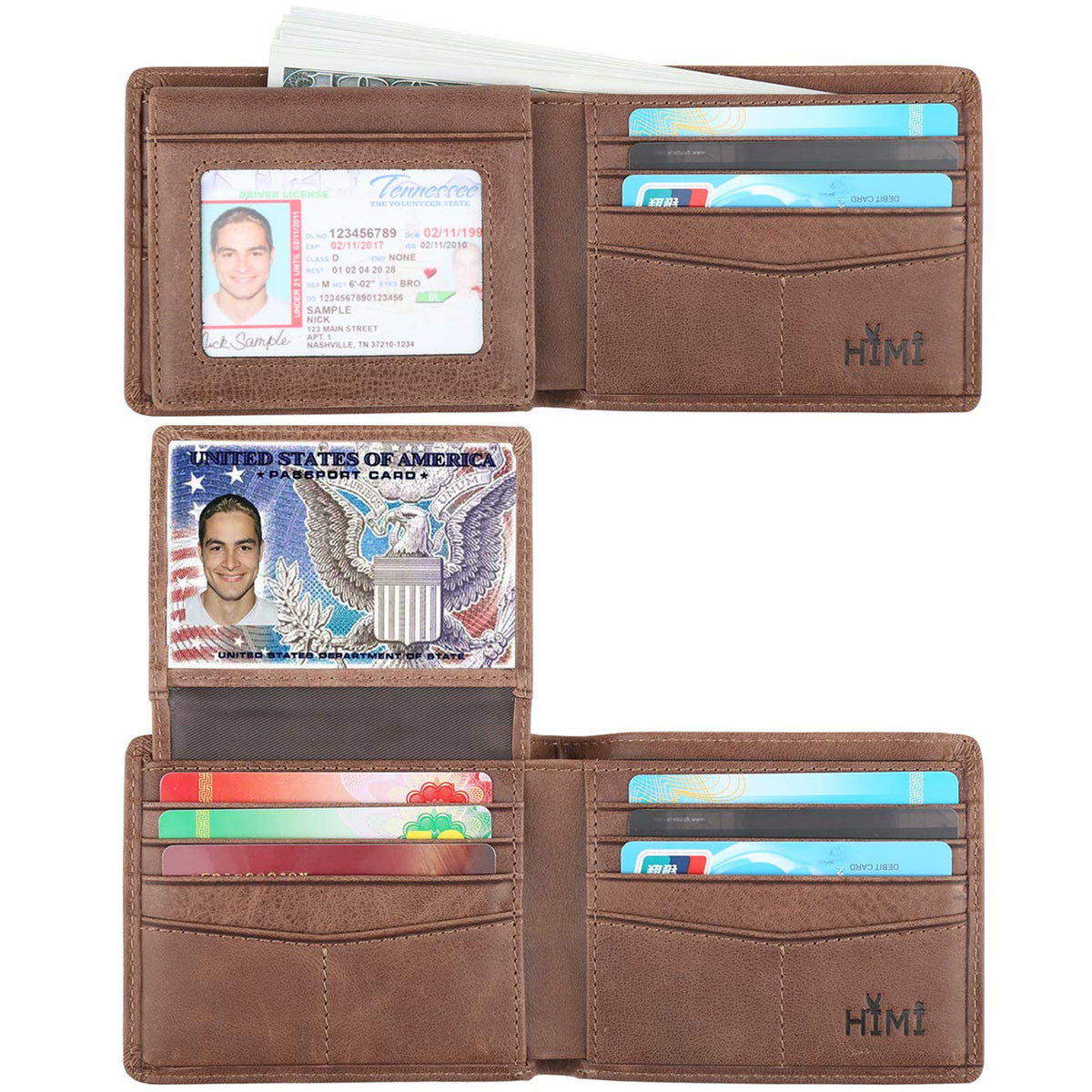 Wallet for Men-Genuine Leather RFID