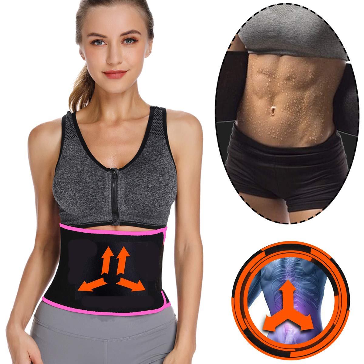 Win Change Waist Trainer Belt for Women - Waist Trainer for Weight Loss Waist Trimmer Belt for Men Waist Slimmer for Women Waist Trimmer Belt