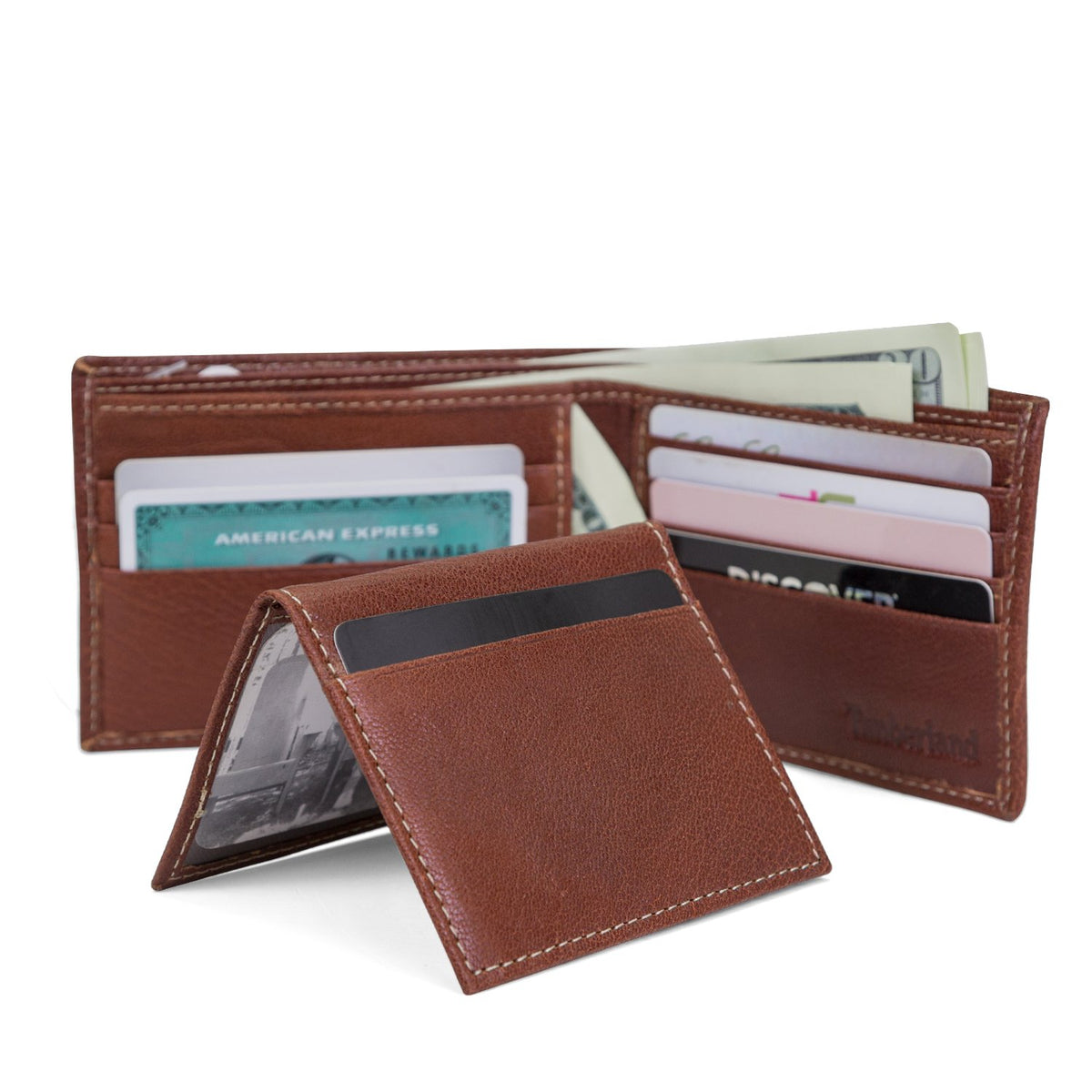 Timberland Men's Leather RFID Blocking Passcase Security Wallet