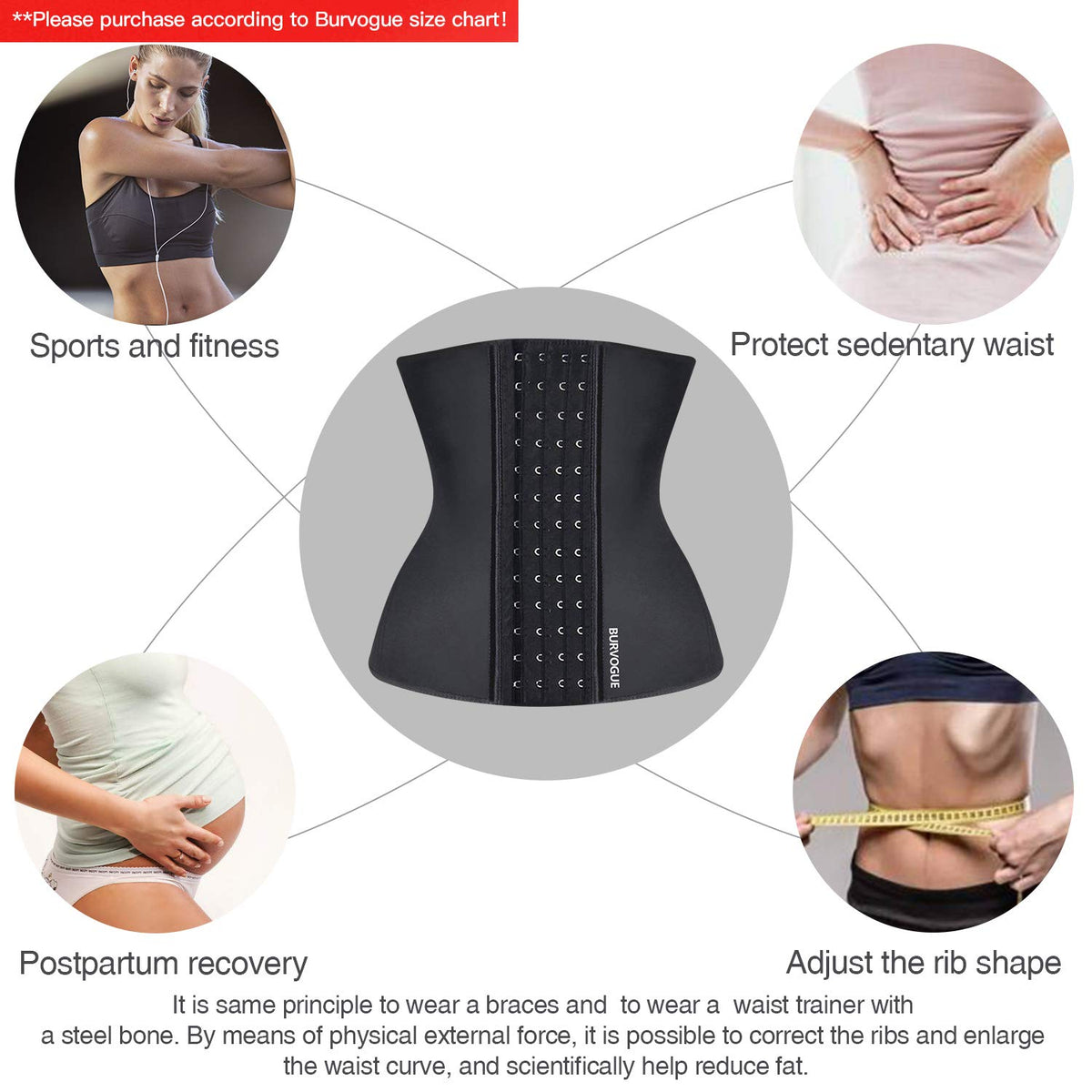 Burvogue Waist Trainer for Weight Loss