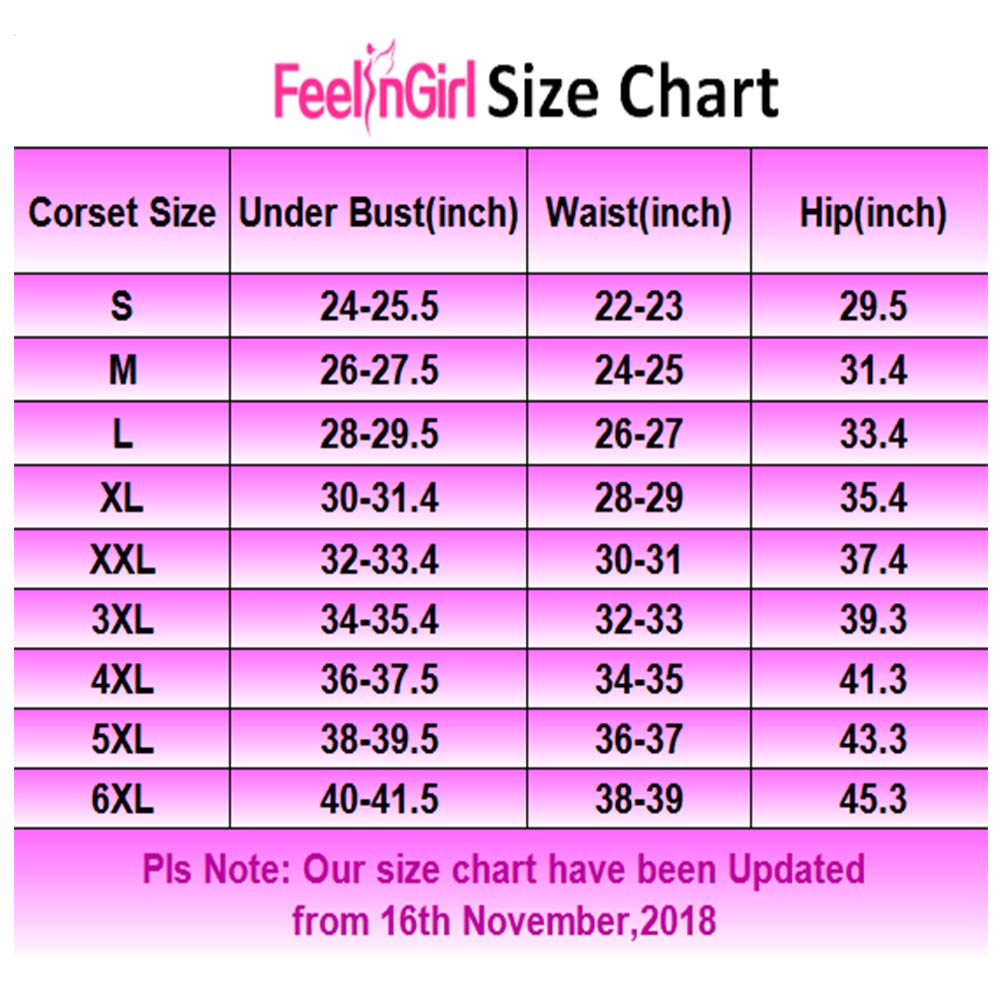 Feelingirl Women Hot Sweat Neoprene Waist Trainer Corset Trimmer Belt Body Shaper Slimming