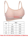 3 Pieces Mini Camisole Bra Wireless Padded Bra Tank Top Bra Seamless Sports Bra