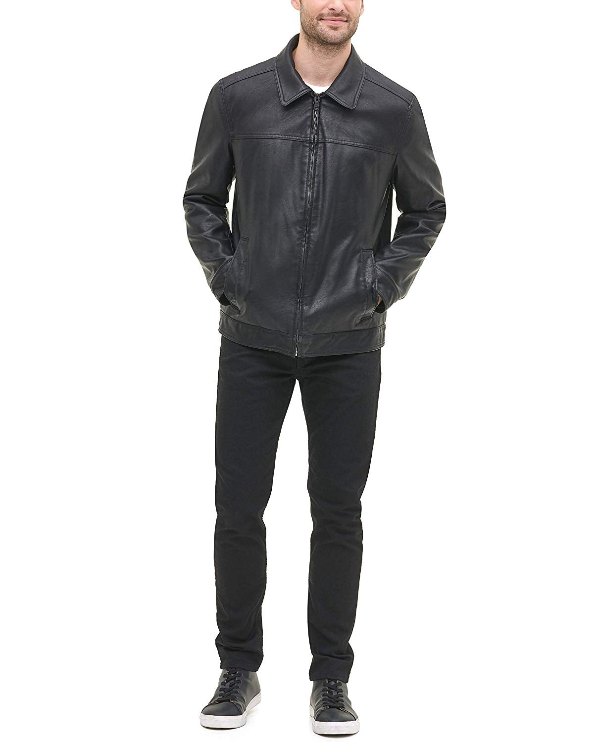 Tommy Hilfiger Men's Classic Faux Leather Jacket