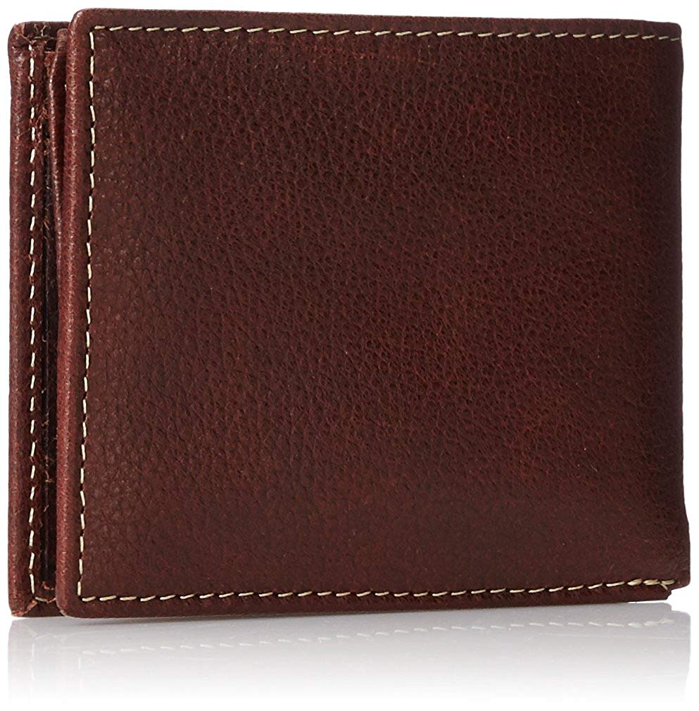 Timberland Men's Leather Wallet With Attached Flip Pocket