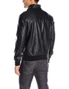 Tommy Hilfiger Men's Smooth Lamb Faux Leather Unfilled Bomber Jacket