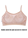 3 Pieces Mini Camisole Bra Wireless Padded Bra