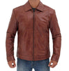 Brown Leather Jacket Men