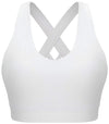 RUNNING GIRL Sports Bra for Women, Criss-Cross Back