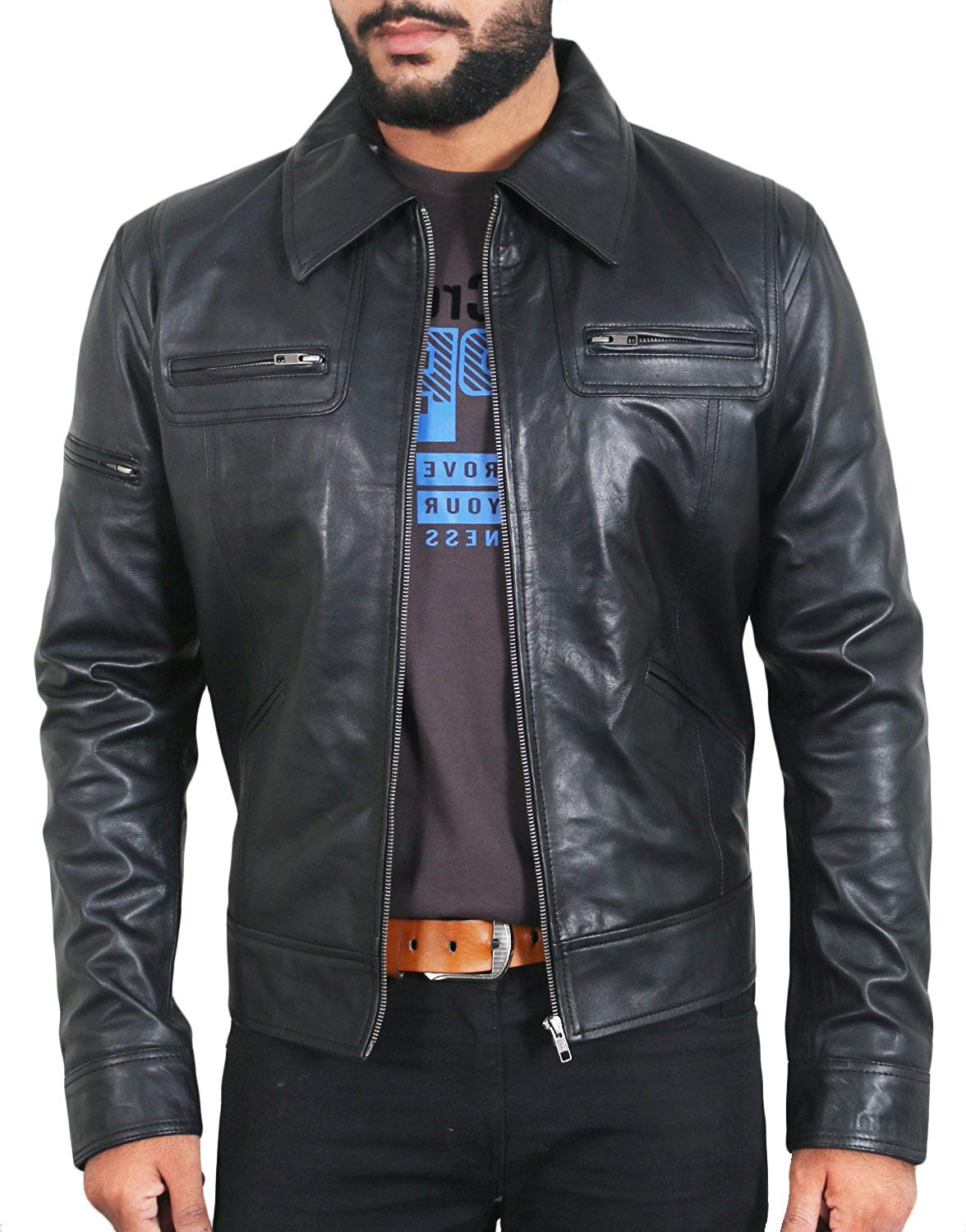 Laverapelle Men's Genuine Lambskin Leather Jacket