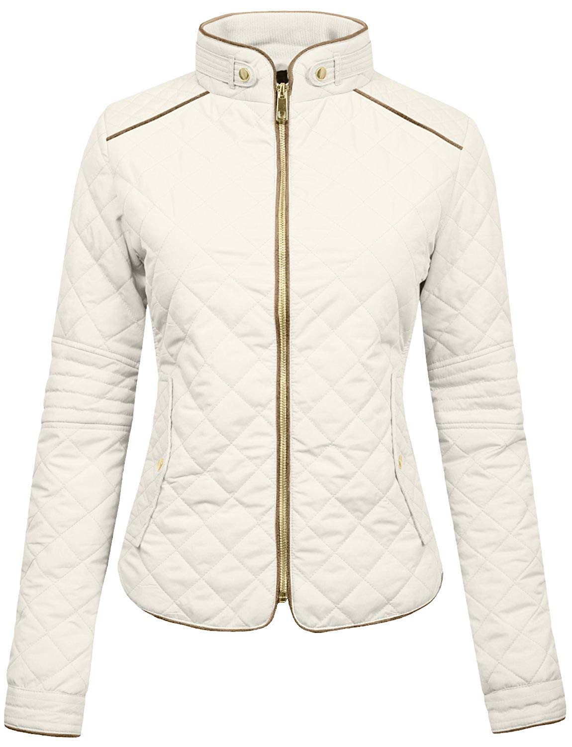 NE PEOPLE Womens Lightweight Quilted Zip Jacket