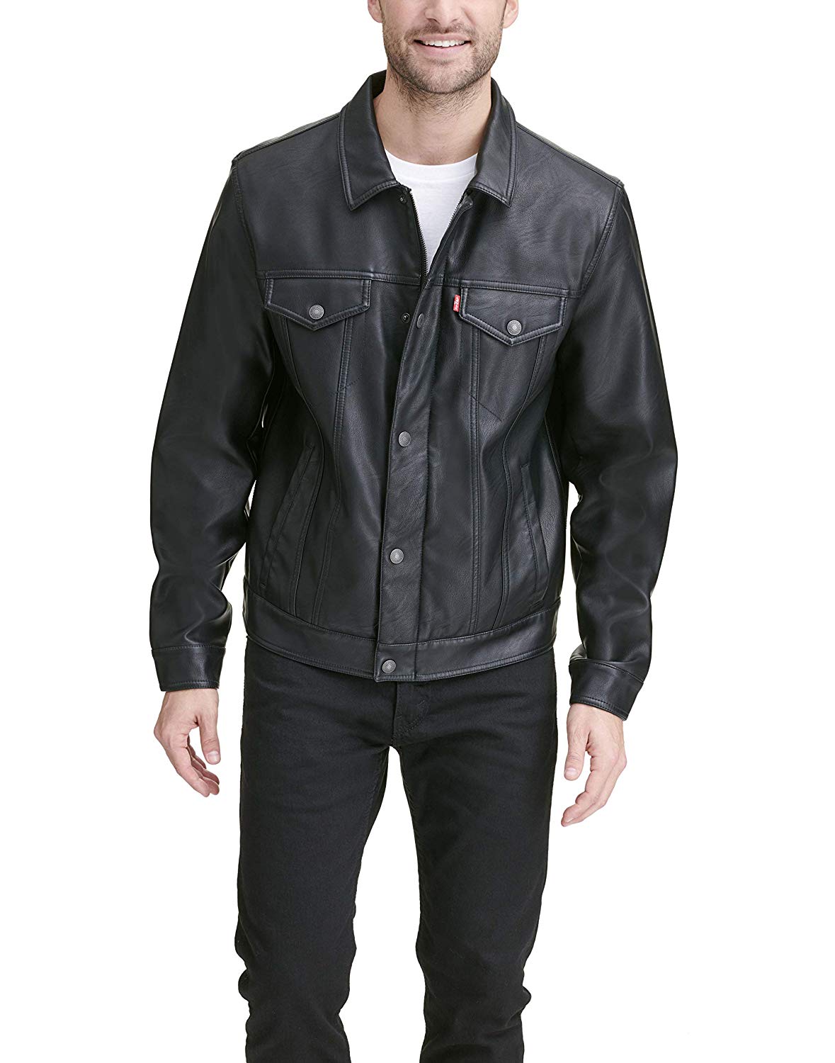 Levi's Men's Faux Leather Classic Trucker Jacket