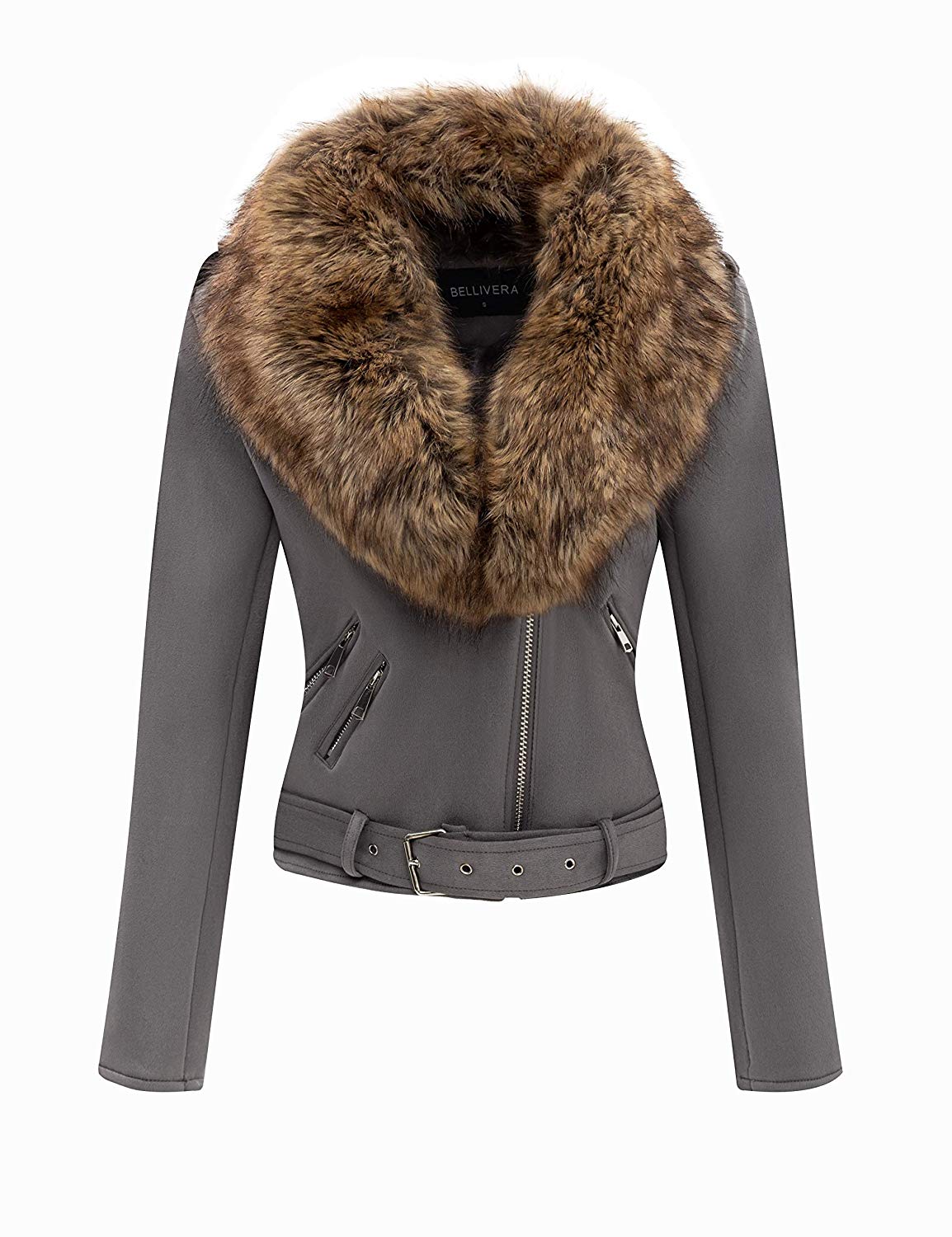 Bellivera Women's Faux Suede Jacket,