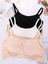 3 Pieces Mini Camisole Bra Wireless Padded Bra Tank Top Bra Seamless Sports Bra