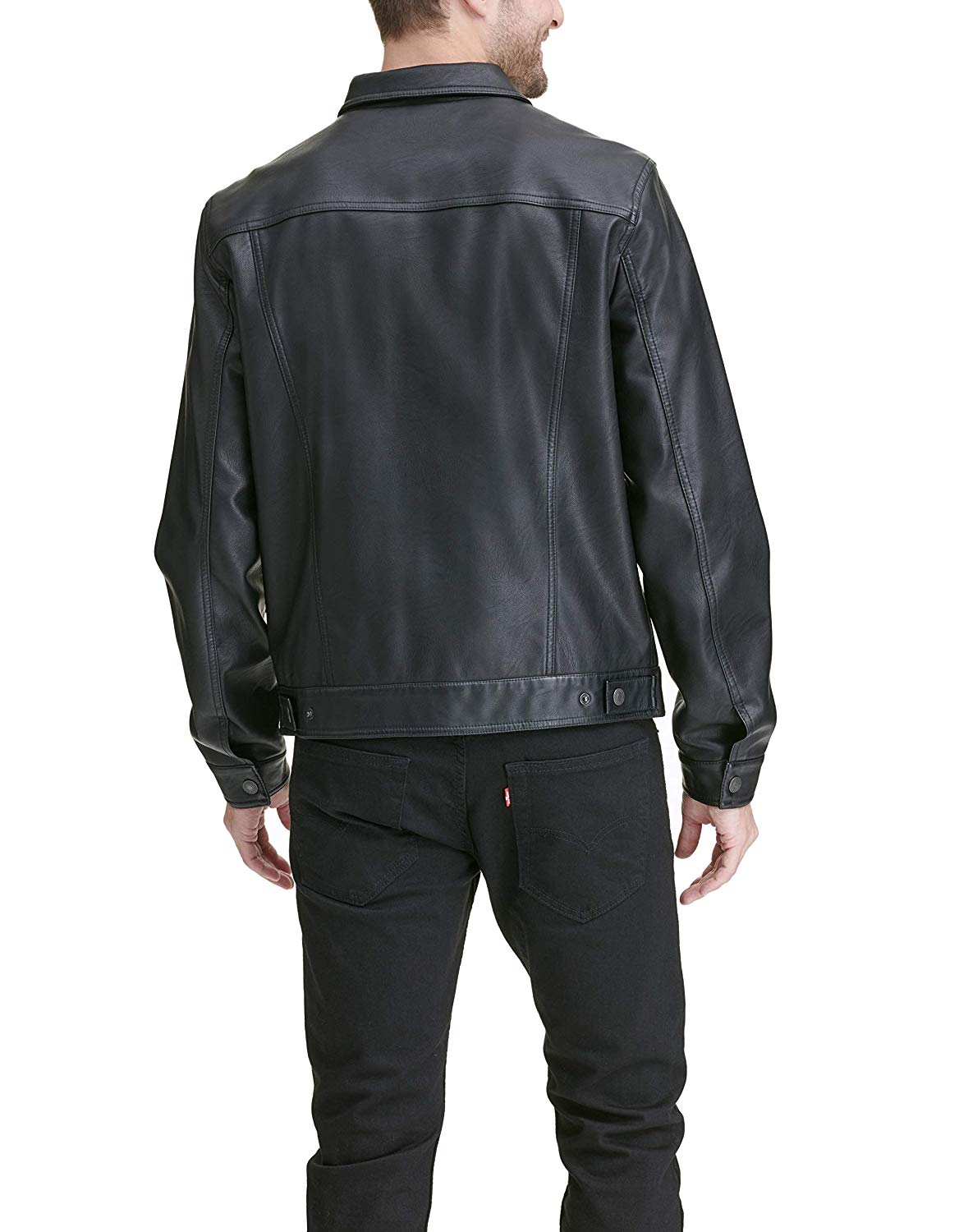 Levi's Men's Faux Leather Classic Trucker Jacket
