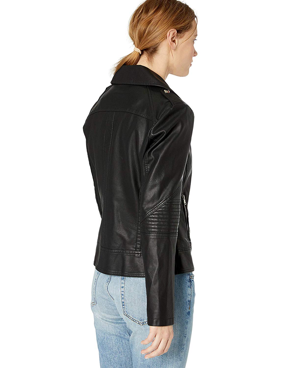 GUESS Women's Faux Leather Moto Jacket