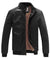 WenVen Men's Winter Stand Collar Moto Bomber Faux Leather Jackets