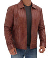 Brown Leather Jacket Men