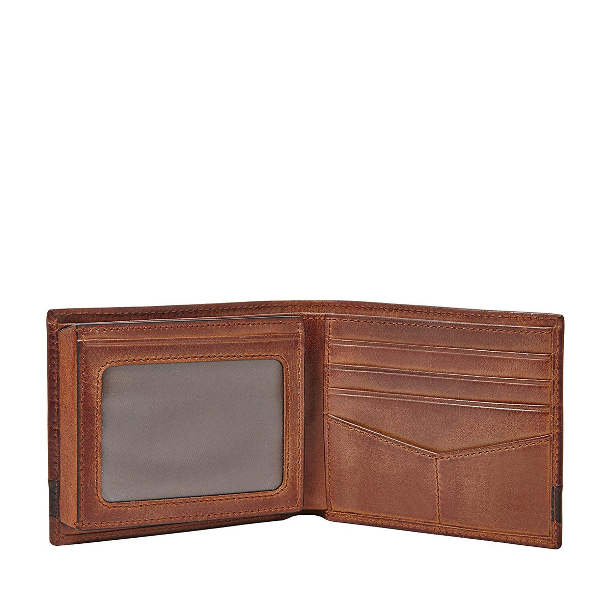 Fossil Men's Quinn Leather Bifold Flip ID Wallet