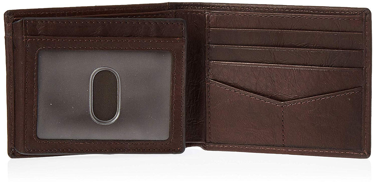 Fossil Men's Neel Leather Bifold Flip ID Wallet