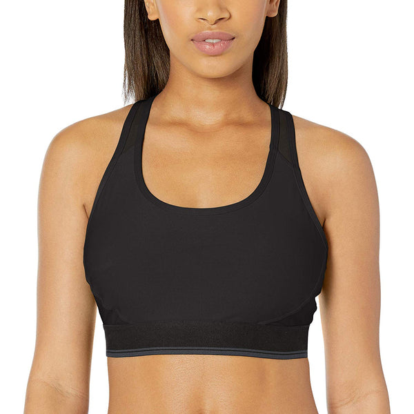 Amazon Essentials Women's Control Tech Racerback Sports Bra with Power Mesh Back