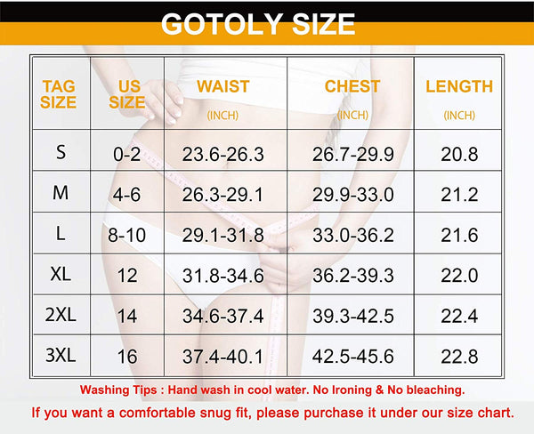 Gotoly Women Waist Trainer Corset Tummy Control Shapewear Upper Arm Shaper Post Surgical Slimmer Compression Tops