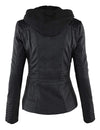 Lock and Love Women's Hooded Faux