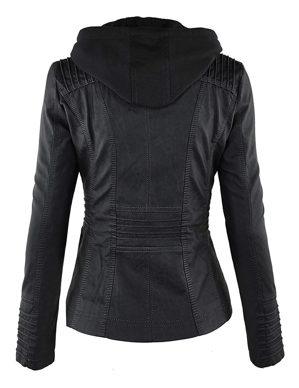 Lock and Love Women's Hooded Faux