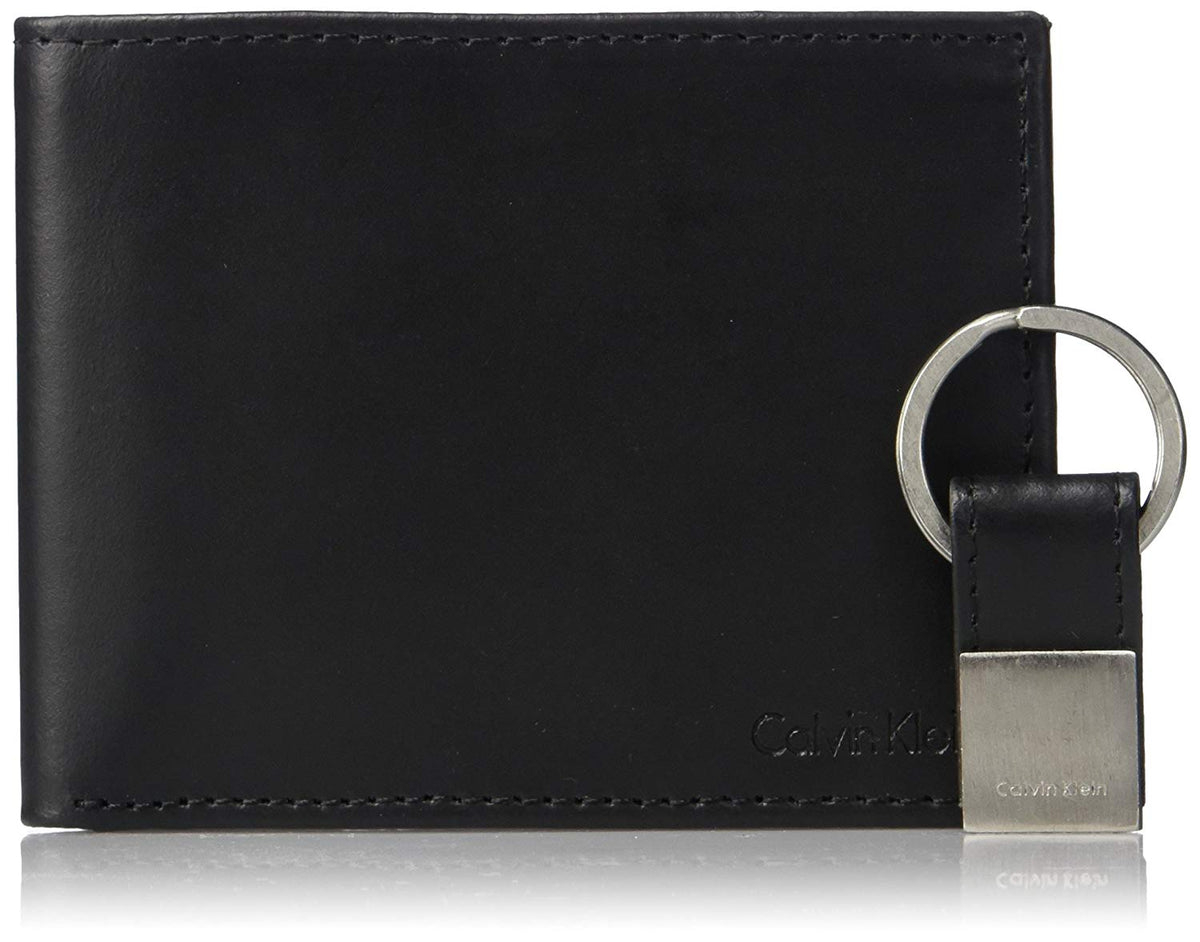 Calvin Klein Men's RFID Blocking Leather Bifold Wallet