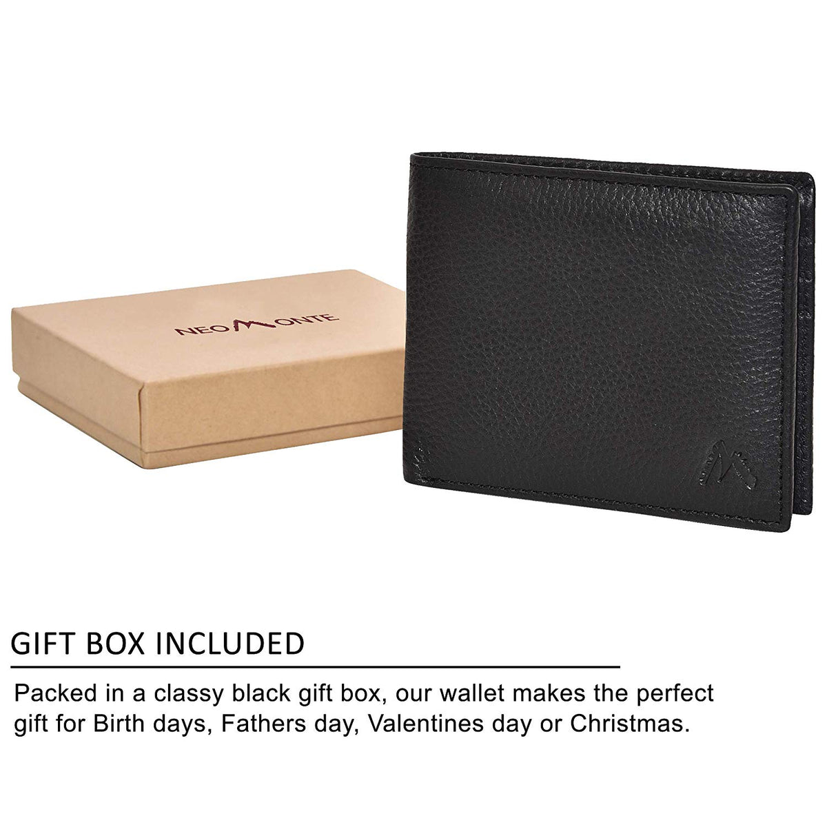 Genuine Leather Bifold Wallets for Men