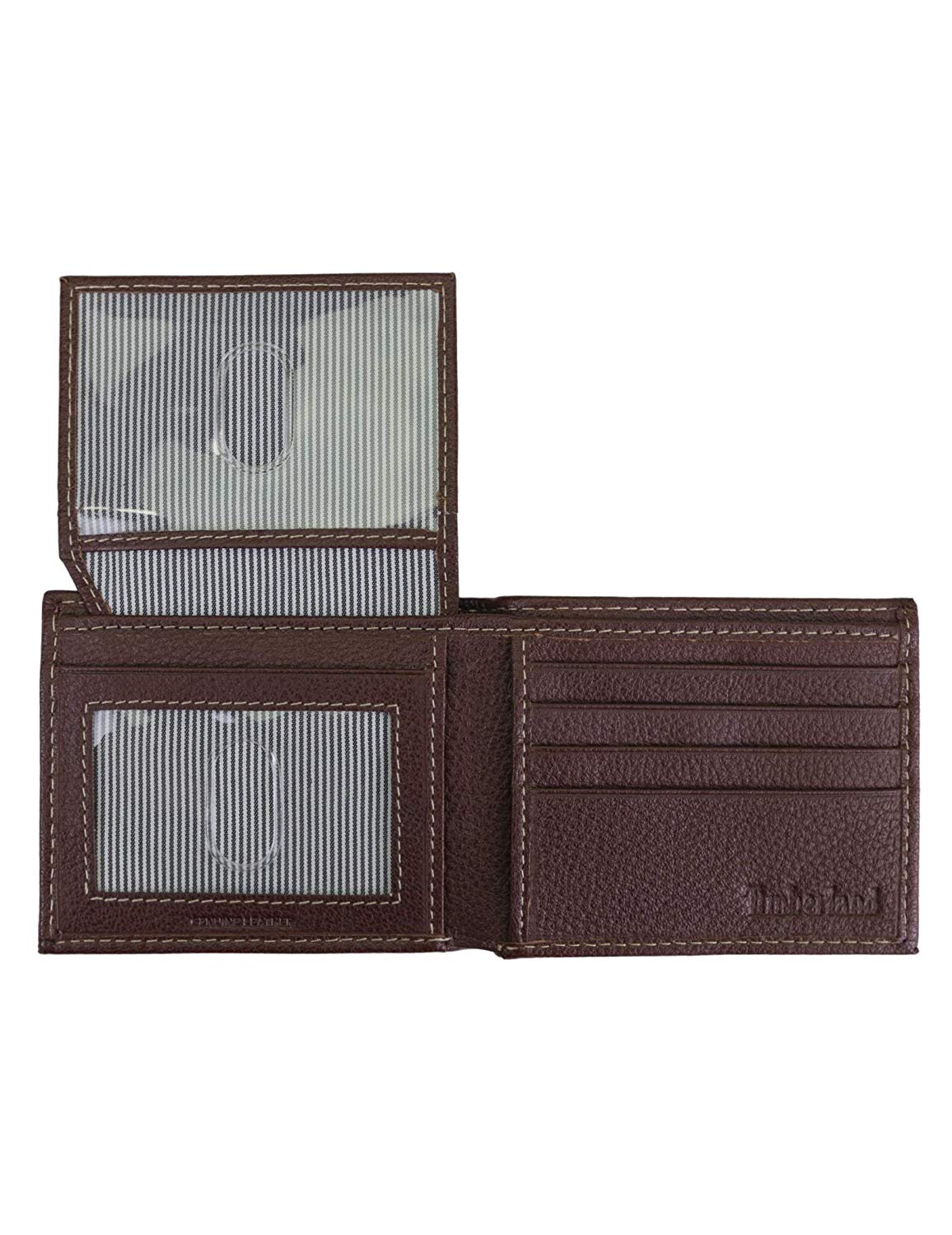 Timberland Men's Leather Wallet With Attached Flip Pocket