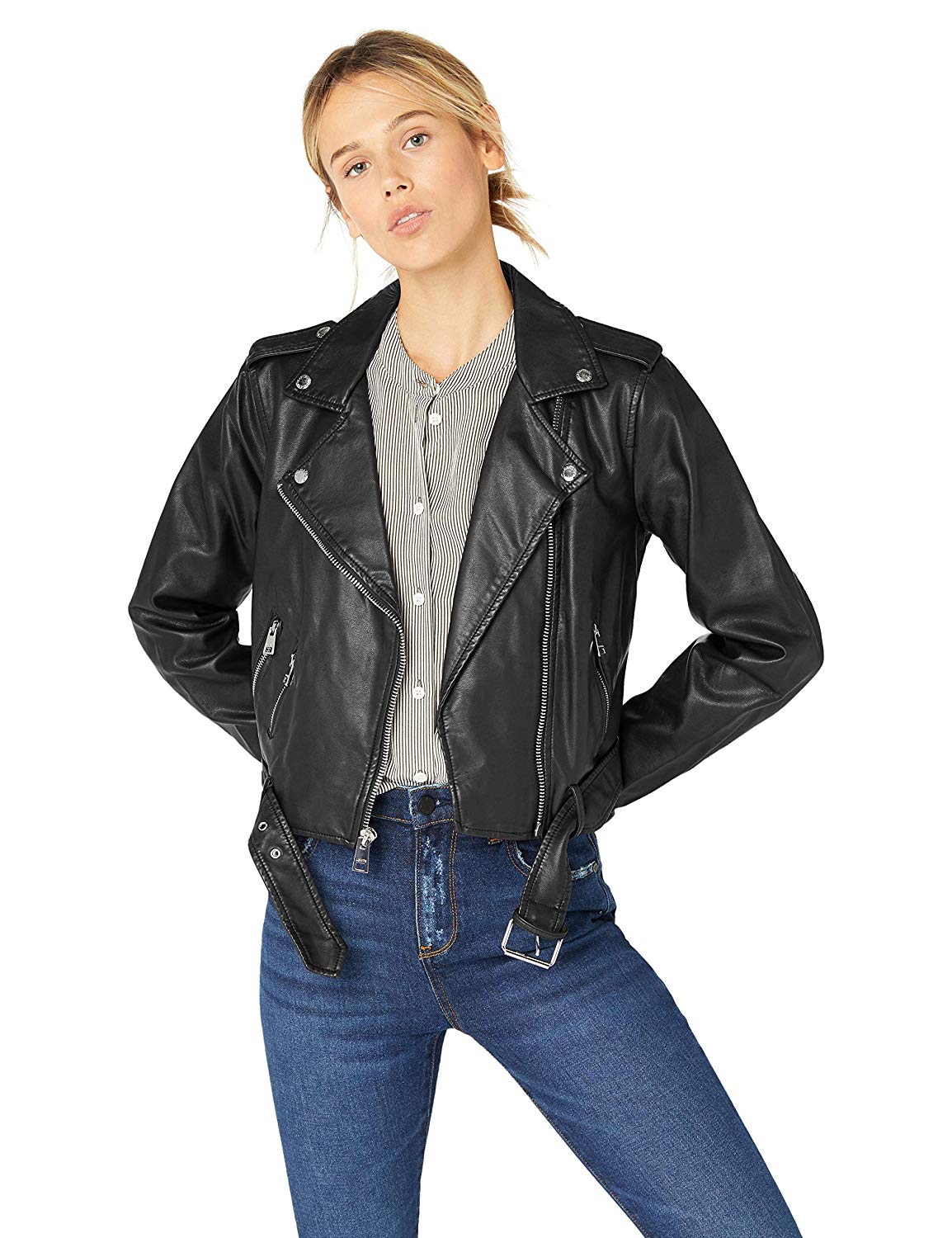 Levi's Women Asymmetrical Belted Motorcycle Jacket