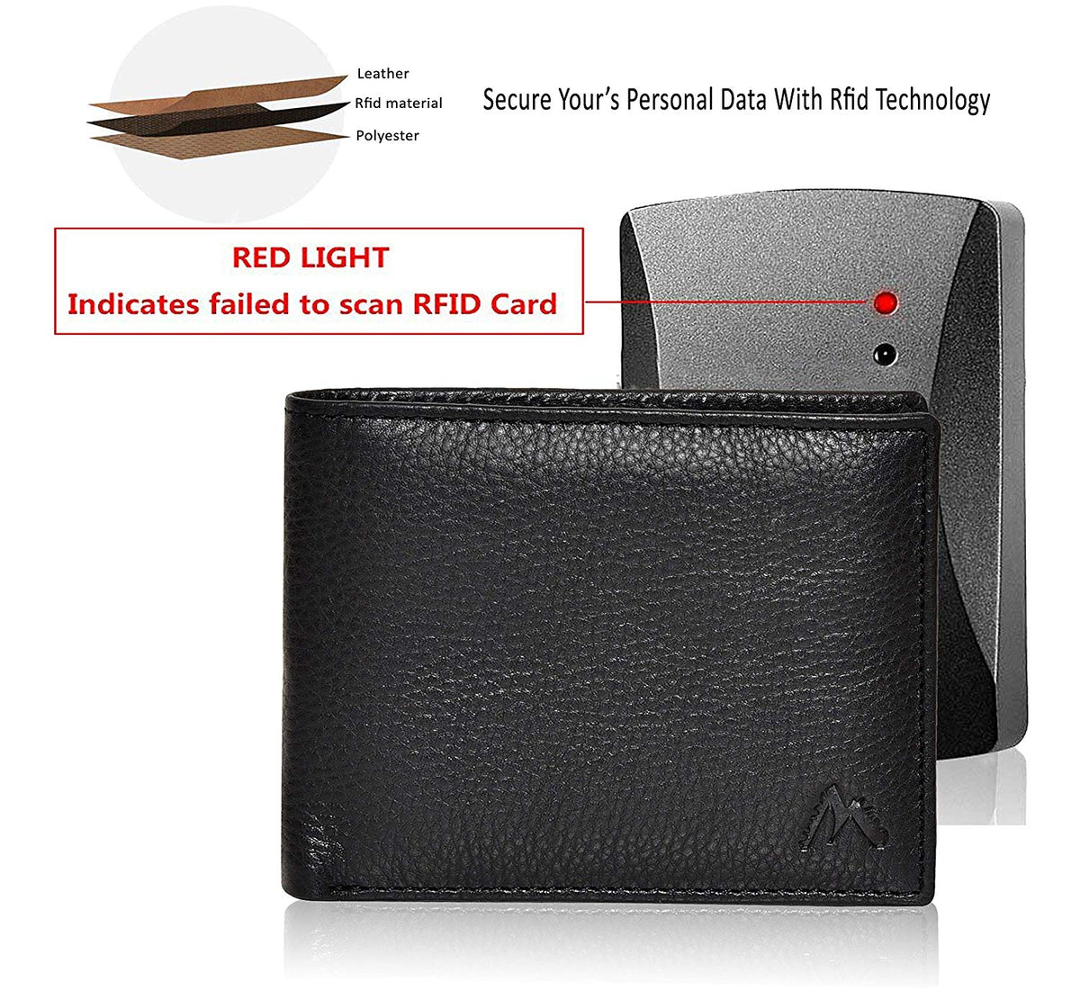 Genuine Leather Bifold Wallets for Men