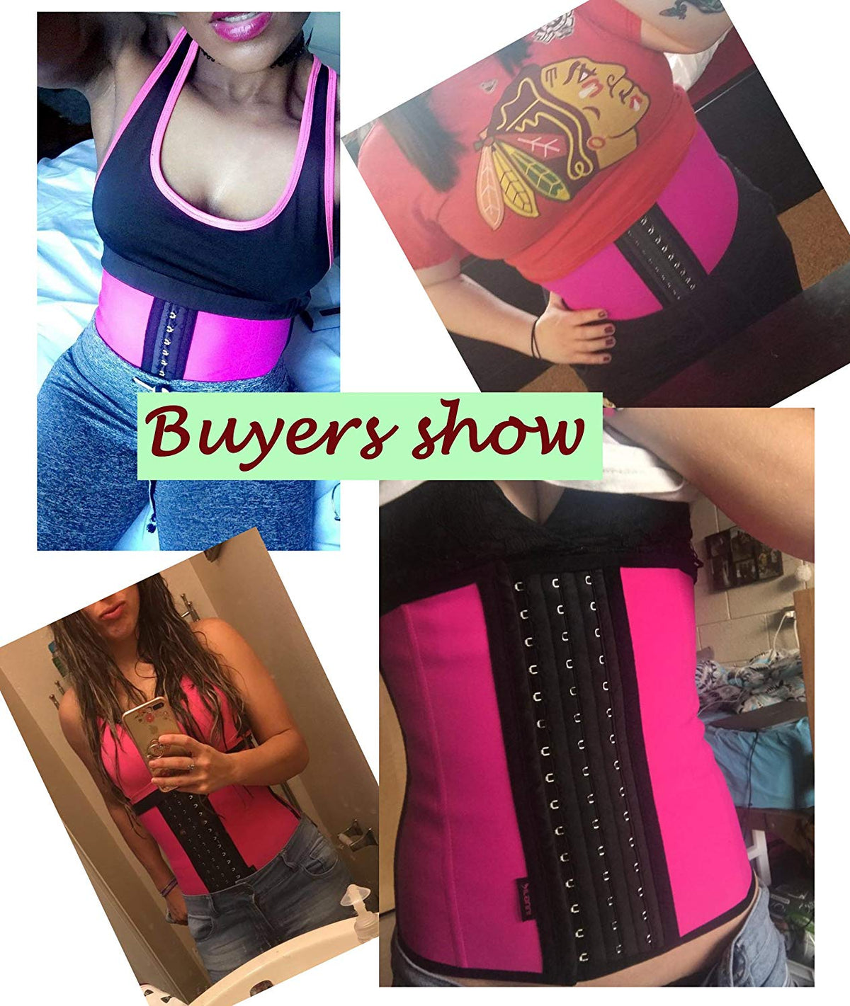 DILANNI Womens Latex Waist Trainer Corset for Weight Loss Hourglass Body Shaper