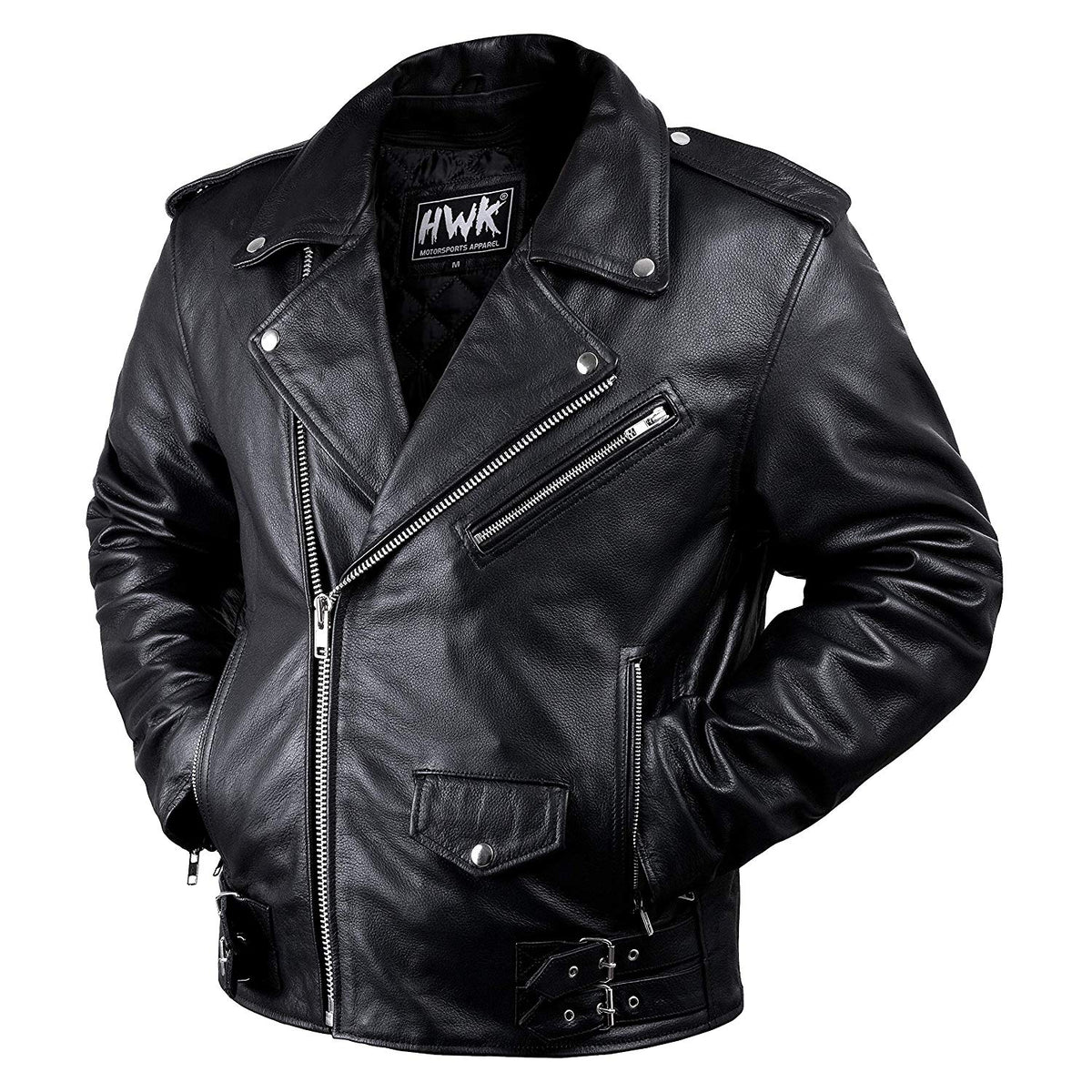 Leather Motorcycle Jacket For Men Moto Riding