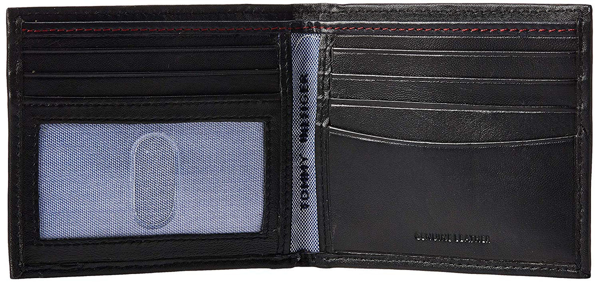 Tommy Hilfiger Men's Leather Slim Billfold Wallet,