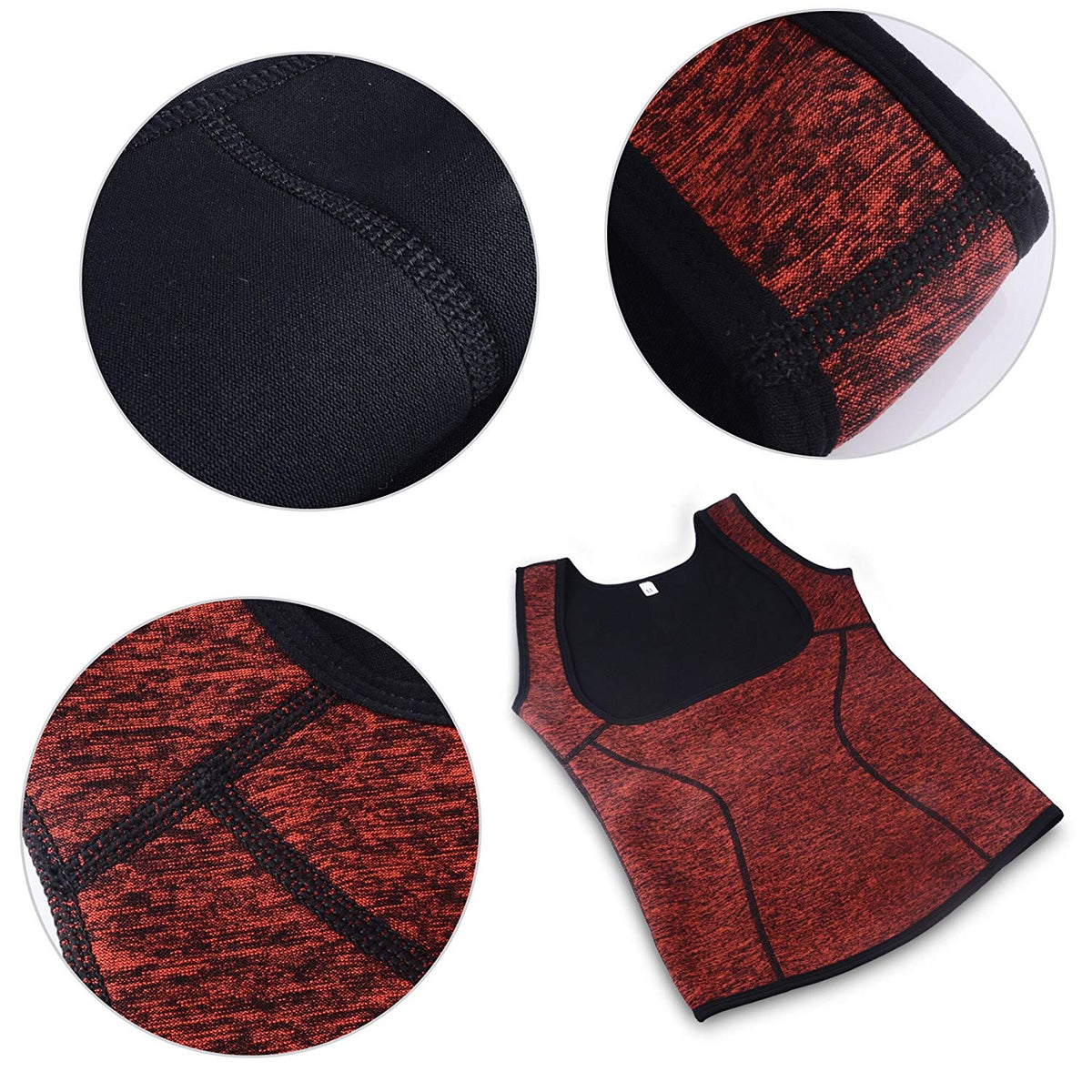 Women Waist Trainer Neoprene Sauna Suit for Weight Loss, Running Yoga Workout Tank Top Sweat Vest