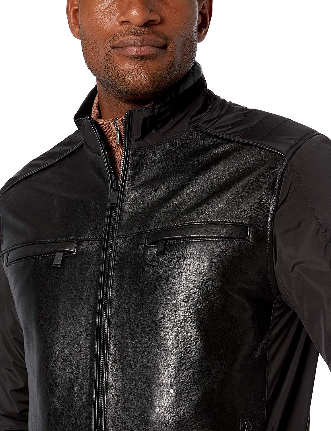 Bruno Magli Men's Leather Moto Jacket