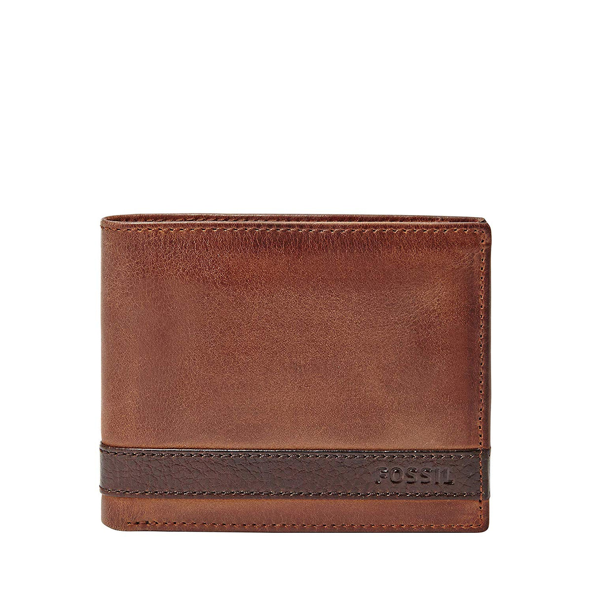 Fossil Men's Quinn Leather Bifold Flip ID Wallet
