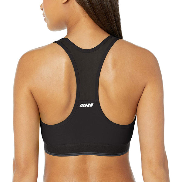 Amazon Essentials Women's Control Tech Racerback Sports Bra with Power Mesh Back